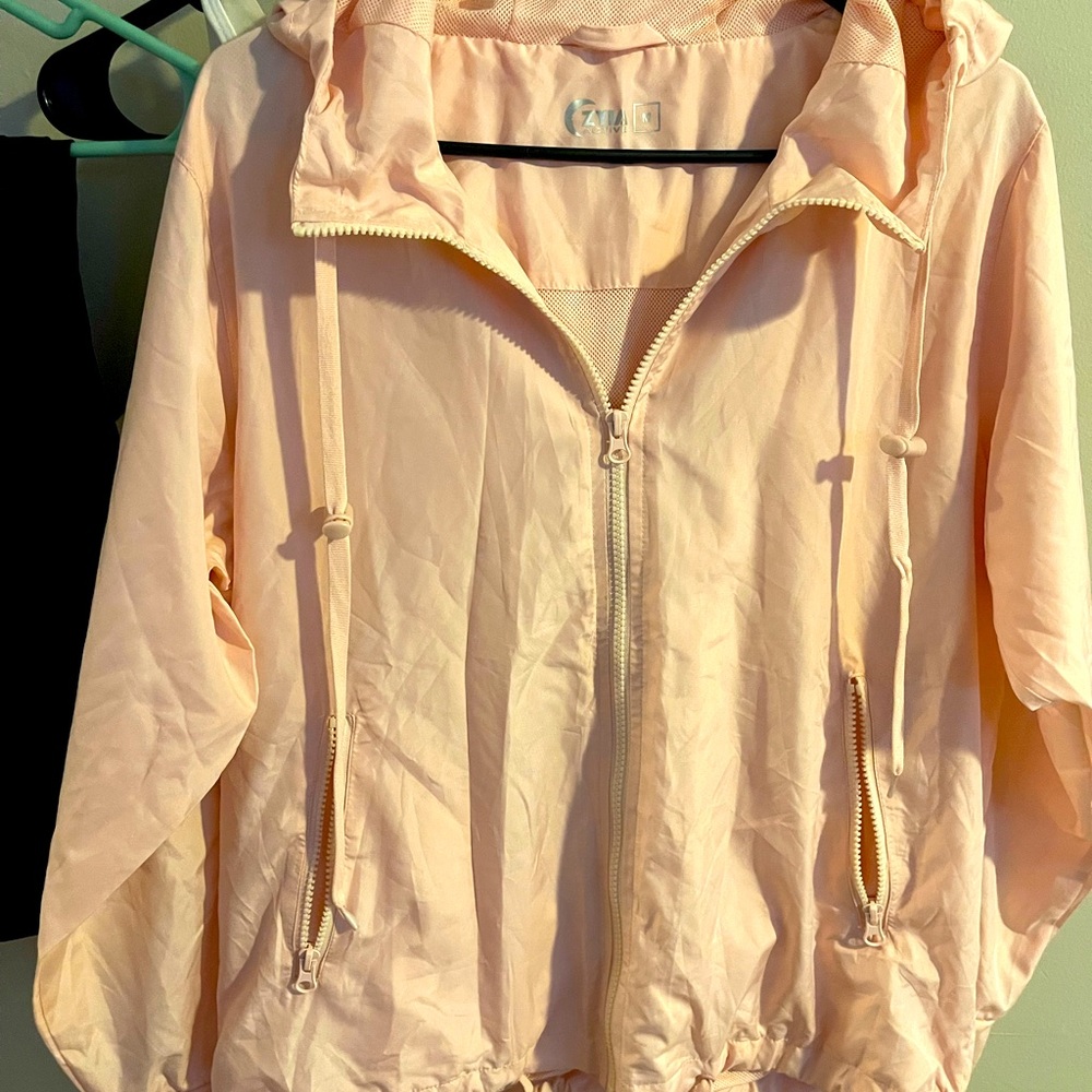 ZYIA 🌙 Active Bomber Jacket. Light Pink. EUC. Size M.